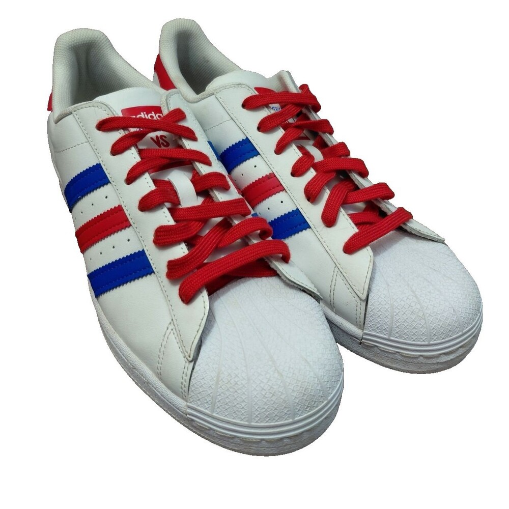 Adidas Americana vs Superstar Shoes Men’s 11 | White Red Blue Shell Toe Sneakers
